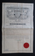 Portugal Contrat Assurance Feu Proprieté A Lamego Companhia De Seguros Douro 1938 Porto Insurance Policy Fire - Portugal