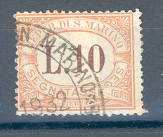 RSM F.lli USATI SEGNATASSE 024 - San Marino 1925 - 1v. Da L.10 - Timbres-taxe