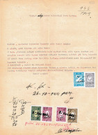 Turkey & Ottoman Empire -  Fiscal / Revenue & Rare Document With Stamps - 153 - Lettres & Documents