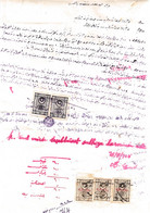 Turkey & Ottoman Empire -  Fiscal / Revenue & Rare Document With Stamps - 64 - Storia Postale