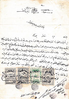 Turkey & Ottoman Empire -  Fiscal / Revenue & Rare Document With Stamps - 55 - Lettres & Documents