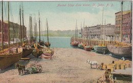 CANADA - Market Slipp Low Water - St John New Brunswick - VG Shipping Scene Etc - St. John