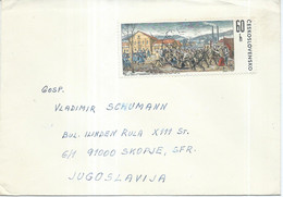 Czechoslovakia Letter 1979 Via Yugoslavia,stamp : 1971 The 50th Anniversary Of The Krompachy Revolt - Covers & Documents