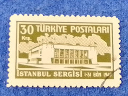 TÜRKİYE.-1940-50-   30K  İSTANBUL FAİR DAMGALI - Gebraucht