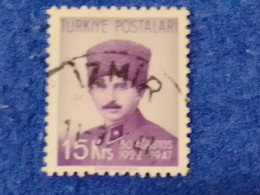 TÜRKİYE.-1940-50-   15K     THE  BATTLE OF DUMLUPINAR  DAMGALI - Used Stamps