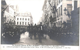 CPA Carte Postale Belgique Bruxelles Joyeuse Entrée Du Roi Albert En 1909 VM62609 - Personnages Célèbres