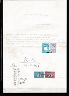 Turkey & Ottoman Empire -  Fiscal / Revenue & Rare Document With Stamps - 11 - Lettres & Documents