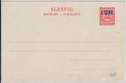 PLEBISCITE / SCHLESWIG ! - 1920 - CARTE ENTIER POSTAL 1° ZONE - Schleswig