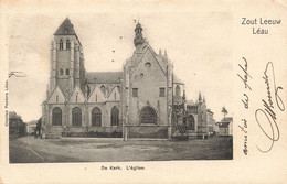 Belgique - Léau - Zoutleeuw - De Kerk - L'église - Edit. Charles Peeters - Clocher - Précurseur - Carte Postale Ancienne - Zoutleeuw