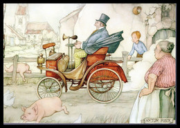 Kaart 033  Anton Pieck  "Met De Auto" - Pieck, Anton