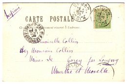 France N°102 - Oblitéré Blidah Sur Carte Postale - Andere & Zonder Classificatie