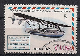 Cuba 1977 - Flying Boat And Intl. Airmail Service Scott#2162 - Used - Gebraucht