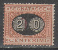 ITALIA 1890 - Segnatasse Soprastampati 20 C. Su 1 C. *            (g9109) - Portomarken