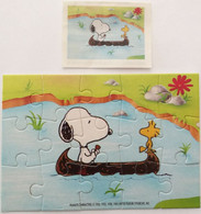 Kinder : Peanuts - Camping 1993 - Snoopy + BPZ - Puzzels