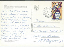 Czechoslovakia Brno International Trade Fair - 1978.stamp :1977 Space Research,Yuri Gagarin (First Man In Space ) - Briefe U. Dokumente