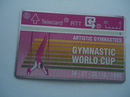 BELGIUM USED CARDS GYMNASTIC WORLD CUP 1990  009F - Autres & Non Classés