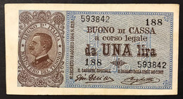 1 Lira Vitt. Em. III° Serie 188 Del 28 12 1917 NC  Bb/spl Ottimo Esemplare LOTTO 4342 - Italia – 1 Lira