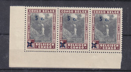 Congo Belge - COB 226 Cu ** - Bande 3 - Surcharge Recto Verso - Valeur 90 Euros - Ungebraucht