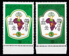 1982 Libia 13 Cup Of Africa Football Cartes  Set MNH** 1° - Afrika Cup