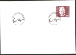 Cover With Stamp And  Special Cancel  Ernst Wigforss 1981  From  Sweden - Brieven En Documenten