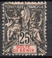 BENIN Timbre-poste N°27 Oblitéré Dents Irrégulières Cote 40€00 - Used Stamps