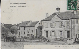 AUMONT( LA LOZERE Illustrée ) Hôtel De Ville- La Fontaine Lieu De Rencontre ( 1907) - Aumont Aubrac