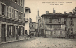 Dep 69 , Cpa PONTCHARRA Sur TURDINE , Quartier Du Pont (24464) - Pontcharra-sur-Turdine