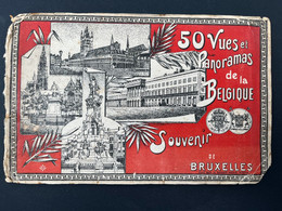Ancien Cahier XIXe SOUVENIR DE BRUXELLES 50 Vues Panorama De La Belgique - Other & Unclassified
