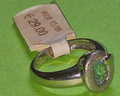 BAGUE "cœur" ARGENT Massif- Zirconium - Diamètre Intérieur (pour Le Doigt) : Environ 17 Mm - "neuf De Stock" - Vers 2000 - Anillos