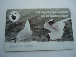 LATVIA USED  CARDS  BIRDS BIRD DUCKS - Otros & Sin Clasificación