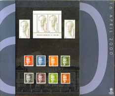 Denmark 2000. Queen Margrethe II Presentation Folder ALL STAMPS UNUSED MINT - Verzamelingen
