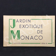 #CPA163 - CARNET JARDIN EXOTIQUE DE MONACO - 10 Cartes Postales - Photographie Paysage Mer Flore - Exotischer Garten