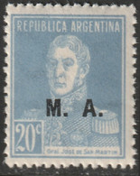 Argentina 1924 Sc OD32  Official MNH** - Service