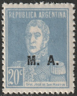 Argentina 1924 Sc OD32  Official MNH** - Service