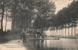 93 Les Pavillons Sous Bois CPA Pecheurs Au Canal , Peche Pecheur à La Ligne - Les Pavillons Sous Bois