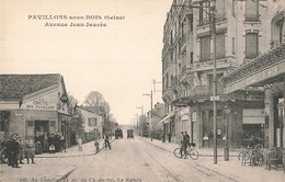 93 Les Pavillons Sous Bois CPA Avenue Jean Jaurès à La Civette Des Pavillons Café , Vieille Voiture Auto Automobile - Les Pavillons Sous Bois