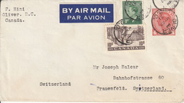 Canada Lettre Pour La Suisse 1951 - 1903-1954 Rois