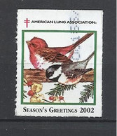 United States, American Lung Association, Birds, Season's Greetings 2002. - Sonstige & Ohne Zuordnung