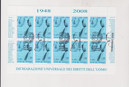 VATICAN 2008  Sheet   Used - Oblitérés