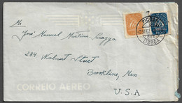 PORTUGAL AIRMAL COVER - 1949 FROM PORTUGAL TO UNITED STATES - CARIMBO LISBOA (PLB#03-09) - Covers & Documents