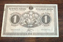 BILLET 1 MARK GULD FINLANDS BANK 1916 SUOMEN PANKKI / REF B 14 - Finnland