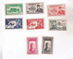 8 TIMBRES FEZZAN, - Other & Unclassified