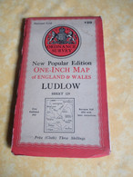 Carte Automobile/ Great Britain / Ordnance Survey/LUDLOW/The National Grid/1947                  PGC494 - Carte Stradali