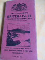 Carte Automobile/Great Britain/Bartholomew's One Inch Map/BRITISH ISLES/Contour Motoring Map /Edinburgh/Vers1945  PGC496 - Wegenkaarten