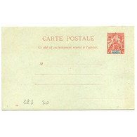 !!! SOUDAN FRANÇAIS : TYPE GROUPE 10C ENTIER POSTAL CARTE POSTALE CP3 NEUVE - Storia Postale