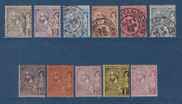 Monaco - YT N° 11 à 21 - Neuf Sans Charnière Et Oblitéré - 1891 à 1894 - Unused Stamps