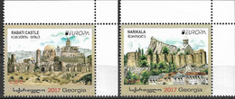 2017 Georgien  Mi. 690-1  **MNH  EUROPA CEPT CASTLES - 2017