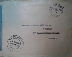 L 29 Lettre  En Fm  Sp 87174 - Algerienkrieg