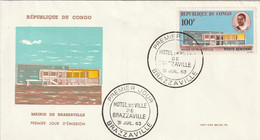 CONGO - FDC - Poste Aérienne N°11 ** (1963) Mairie De Brazzaville - FDC