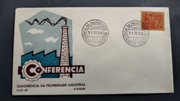 PORTUGAL COVER - CONFERENCIA DA PROPRIEDADE INDUSTRIAL - 1958 LISBOA (PLB#03-62) - Annullamenti Meccanici (pubblicitari)
